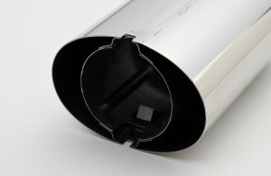 マフラーカッター（意匠性・楕円型・板巻き加工）｜板巻き金属パイプ製造.com