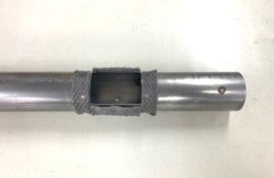 角孔パイプ+メッシュ加工｜板巻き金属パイプ製造.com