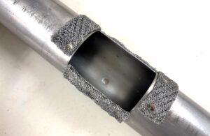 角孔パイプ+メッシュ加工｜板巻き金属パイプ製造.com